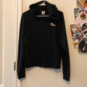 VS Pink Black Hoodie